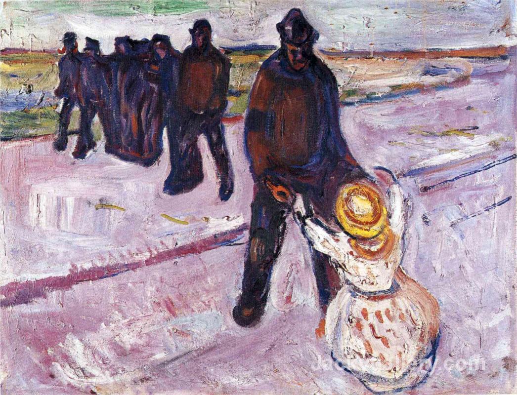 Worker and Child by Edvard Munch paintings reproduction